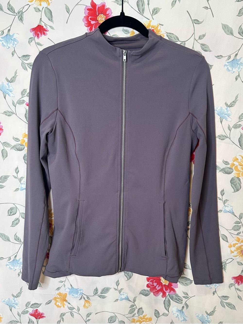 NIKE | Yoga Dri-Fit | Women's Mauve Full-Zip Sweater | Size L